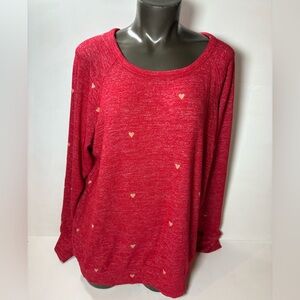 Valentine Buffalo David Bitton Red Heart Women's Sweatshirt